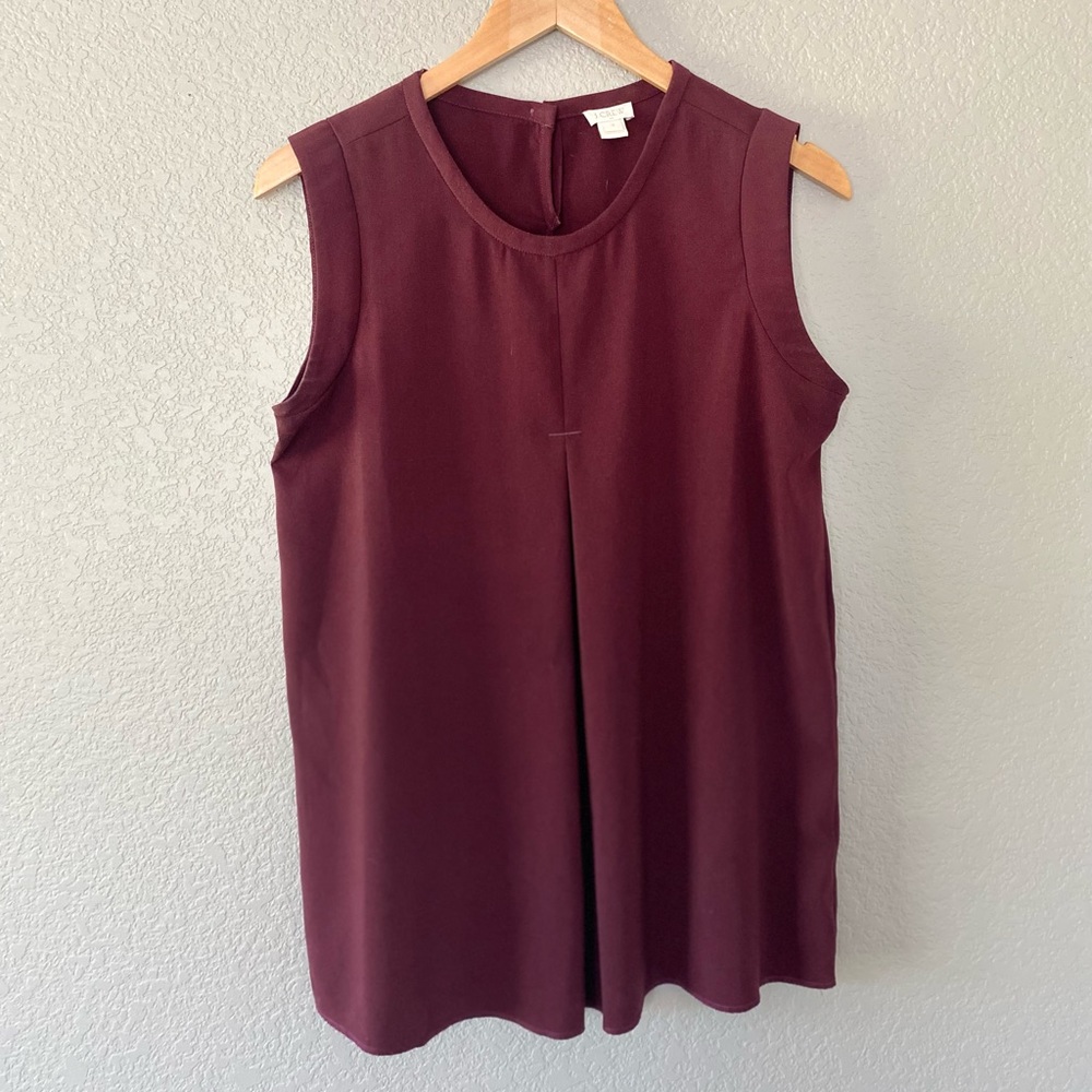Cranberry J.CREW Tank Top Blouse